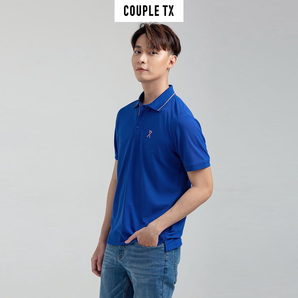 Áo Polo Nam Couple TX Vải Cà Phê Bo Sọc MPO 1017