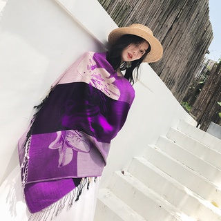 KHĂN CHOÀNG CỔ PASHMINA HOA LY