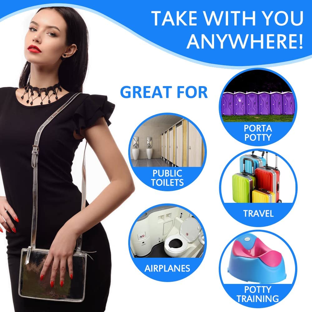 1 Bộ Vỏ Bọc Ghế Ngồi Bồn Cầu Bằng Nhựa Không Thấm Nước Và Chống Trượt Dùng Một Lần