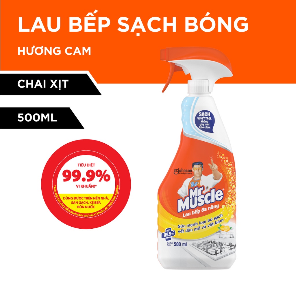 Tẩy đa năng Mr Muscle hương cam 500ml