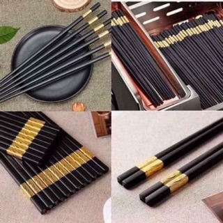 [Hàng loại 1] ĐŨA HỢP KIM MẠ VÀNG - KOREA DESIGN kháng khuẩn/đũa kháng khuẩn Nhật