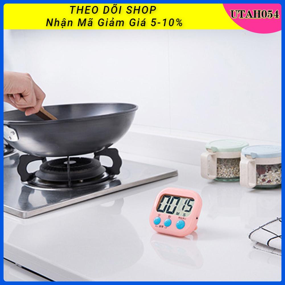 Hàng Sẵn Đồng Hồ Đếm Ngược Đồng Hồ Nấu Ăn Hút Nam Châm Hẹn Giờ Tiện Dụng Hẹn giờ điện tử Màn hình LED lớn Đa chức năng【Utah054】