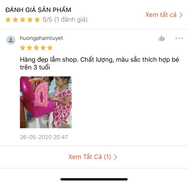 Bàn trang điểm cho bé gương cảm ứng mở bằng remod