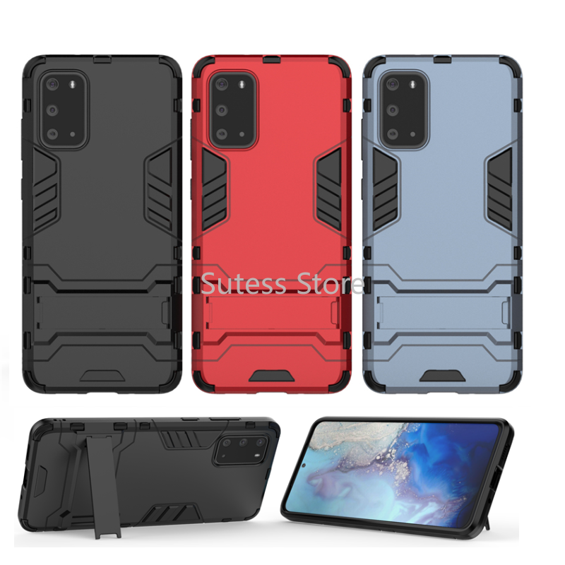Ốp điện thoại cao su PC cứng có giá đỡ chống sốc cho Samsung Galaxy A6 A8 Plus A8 A9 Star A7 A9 2018 A9S