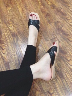 Dép lê quai sợi chéo (ảnh thật)