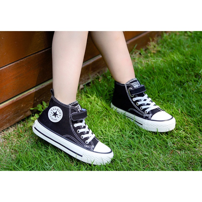 Giày Vải Converse Cổ Cao, Cổ Ngắn, Giày Bata Cho Bé Trai Bé Gái Từ 3 Tuổi đến 10 Tuổi sz 26-37