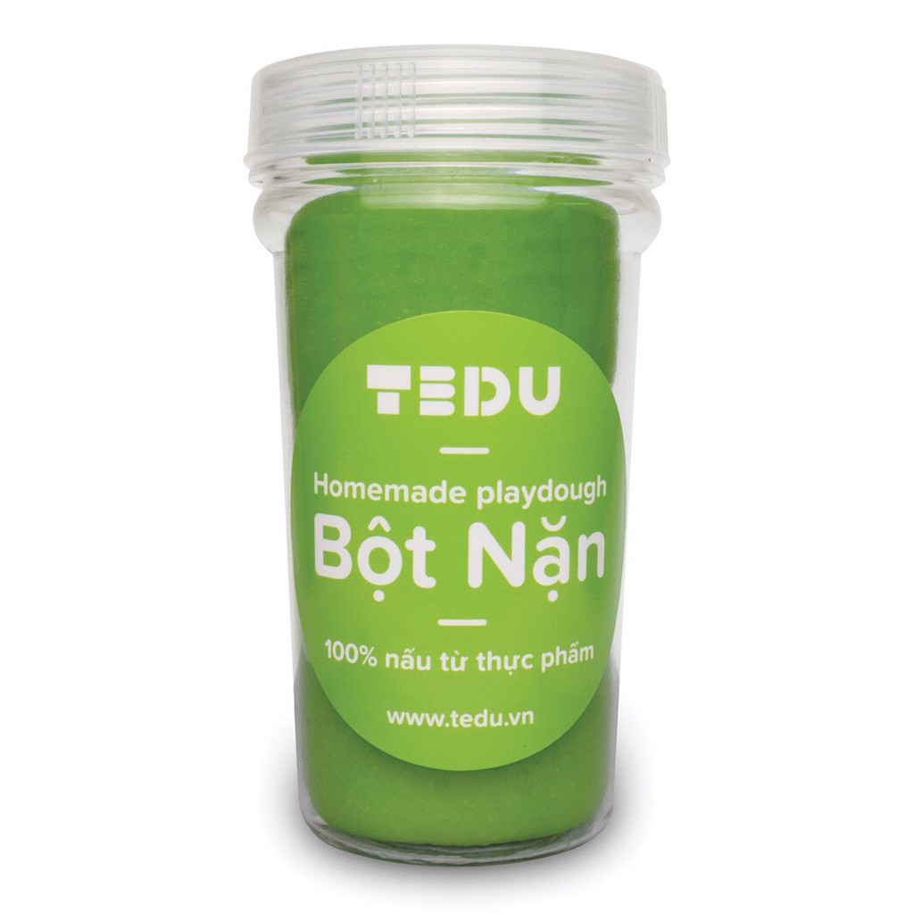 Bột nặn đất nặn an toàn Tedu hủ 140gram - Màu xanh lá