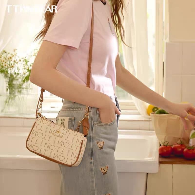 TÚI TTWN BEAR TN - 1308 CHÍNH HÃNG HOẠ TIẾT CHỮ LOGO CÁ TÍNH