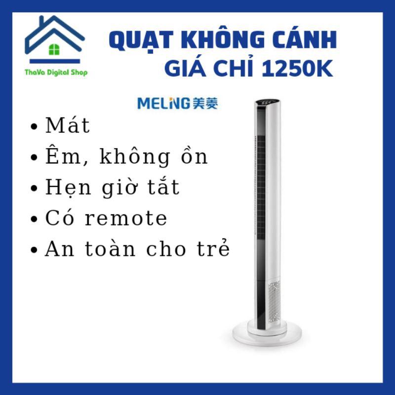 Quạt Tháp Không Cánh Meling 3 Mức Gió Phù Hợp Cho Phòng Điều Hòa, Phù Hợp Cho Trẻ Con, Cho Văn Phòng Công Ty