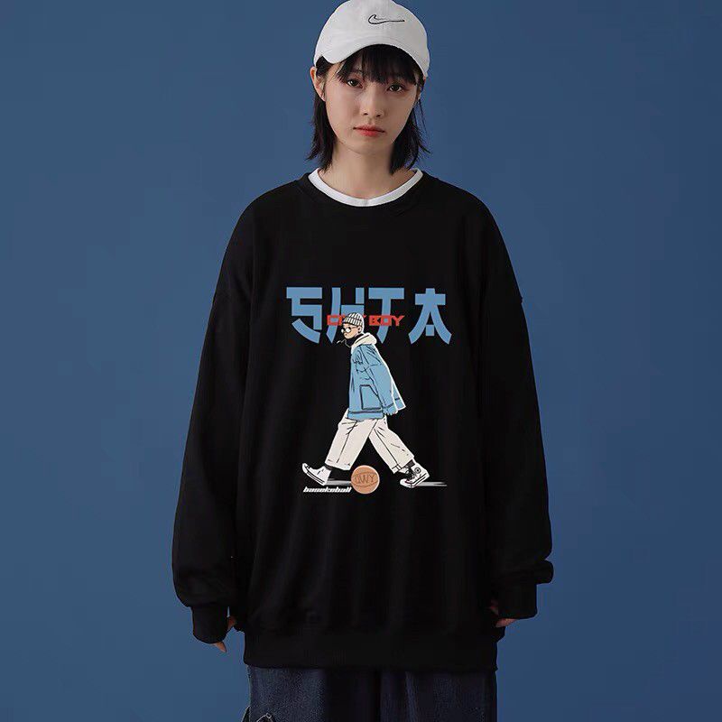 Áo nỉ sweater Cậu bé bóng rổ màu độc lạ,hình in 5D đẹp mê | BigBuy360 - bigbuy360.vn