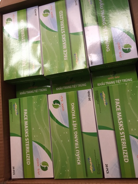 Khẩu trang tiệt trùng xanh 3 lop siêu hot!!!!! | BigBuy360 - bigbuy360.vn
