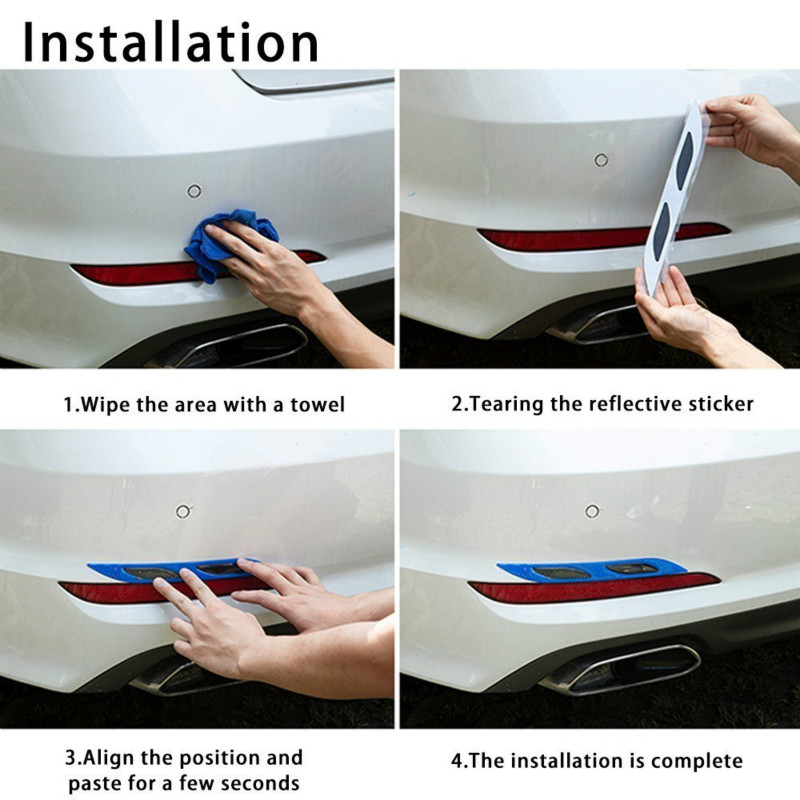 Miếng dán phản quang cảnh báo an toàn cho cửa xe hơi tiện lợi