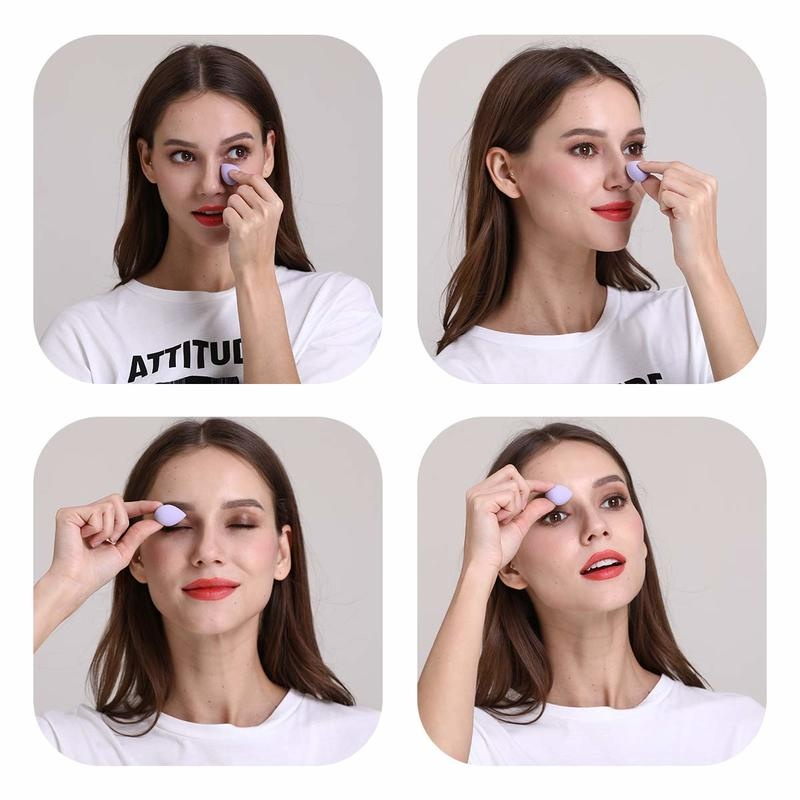 Mút Tán Trang Điểm Mềm Mại Nhiều Màu Sắc Không latex Mini Sử Dụng Ướt/Ướt