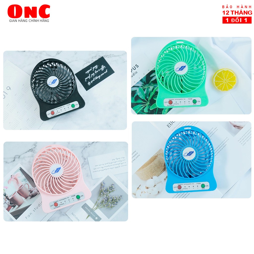 Quạt mini ONC Storm 3500mAh tích điện cầm tay, để bàn hàng chính hãng - Bảo hành 12 tháng | BigBuy360 - bigbuy360.vn