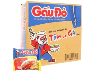 Thùng 30 gói mì Gấu Đỏ 64g