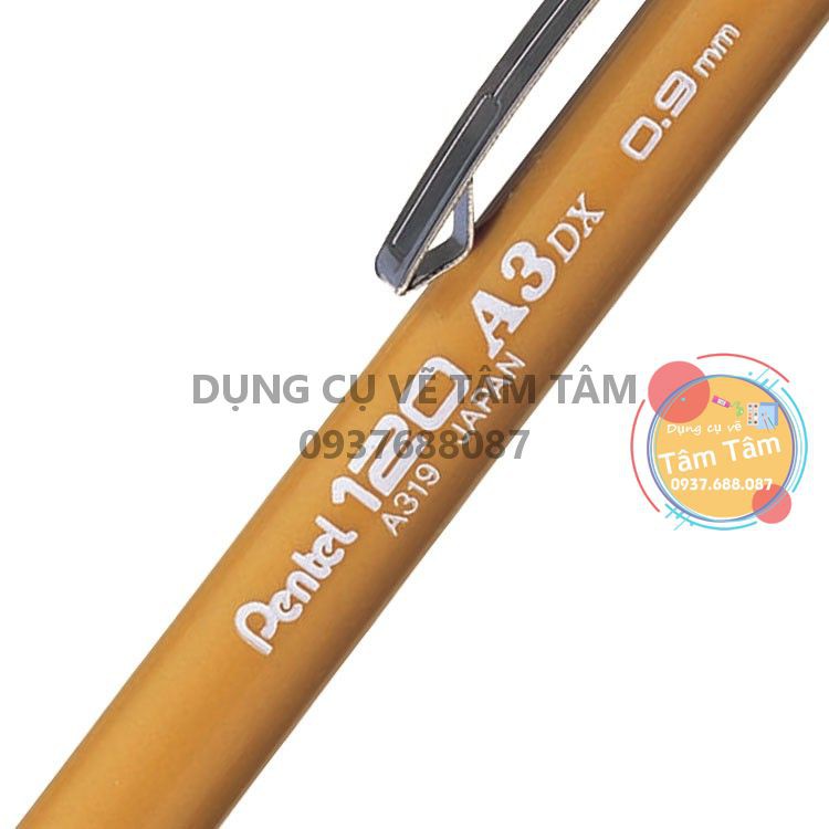 [ TÂM TÂM ]-Chì bấm pentel 0.9mm A319, Pentel 120 A3DX, Sensi-Grip® Mechanical Drafting Pencil 0.9mm-