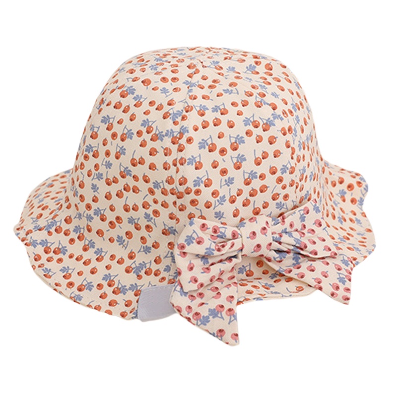 Mũ Tai Bèo Chống Nắng Đính Nơ Có Dây Đeo Chống Gió Thời Trang Mùa Hè Cho Bé