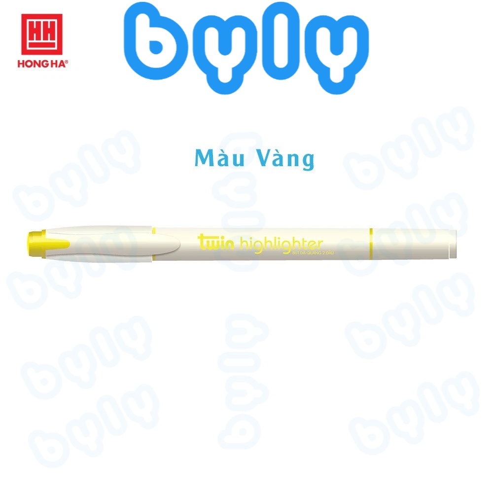 [Ship hỏa tốc] Bút dạ quang hai đầu 6690 Hồng Hà TF-HL02 - ByLy Store