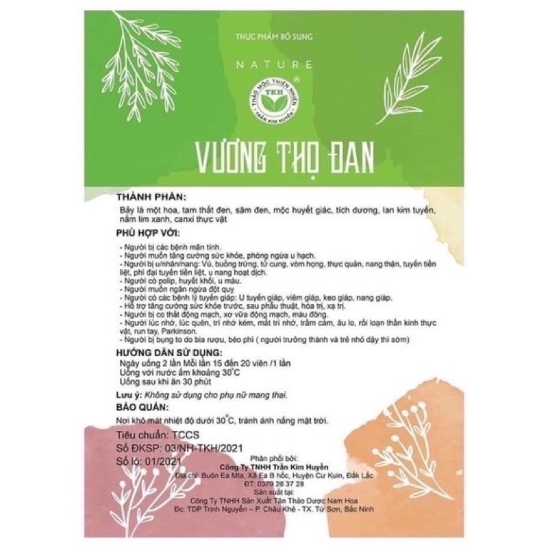 VƯƠNG THỌ ĐAN TRẦN KIM HUYỀN