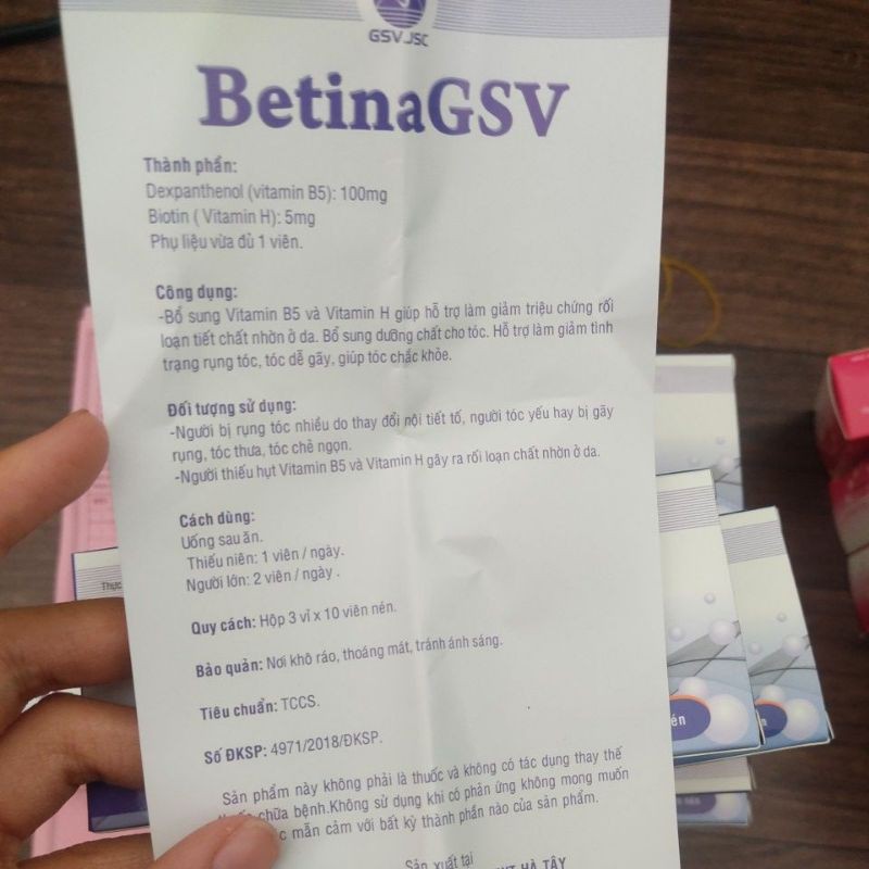 [ Chính hãng] Betina GSV hộp 30 viên | BigBuy360 - bigbuy360.vn