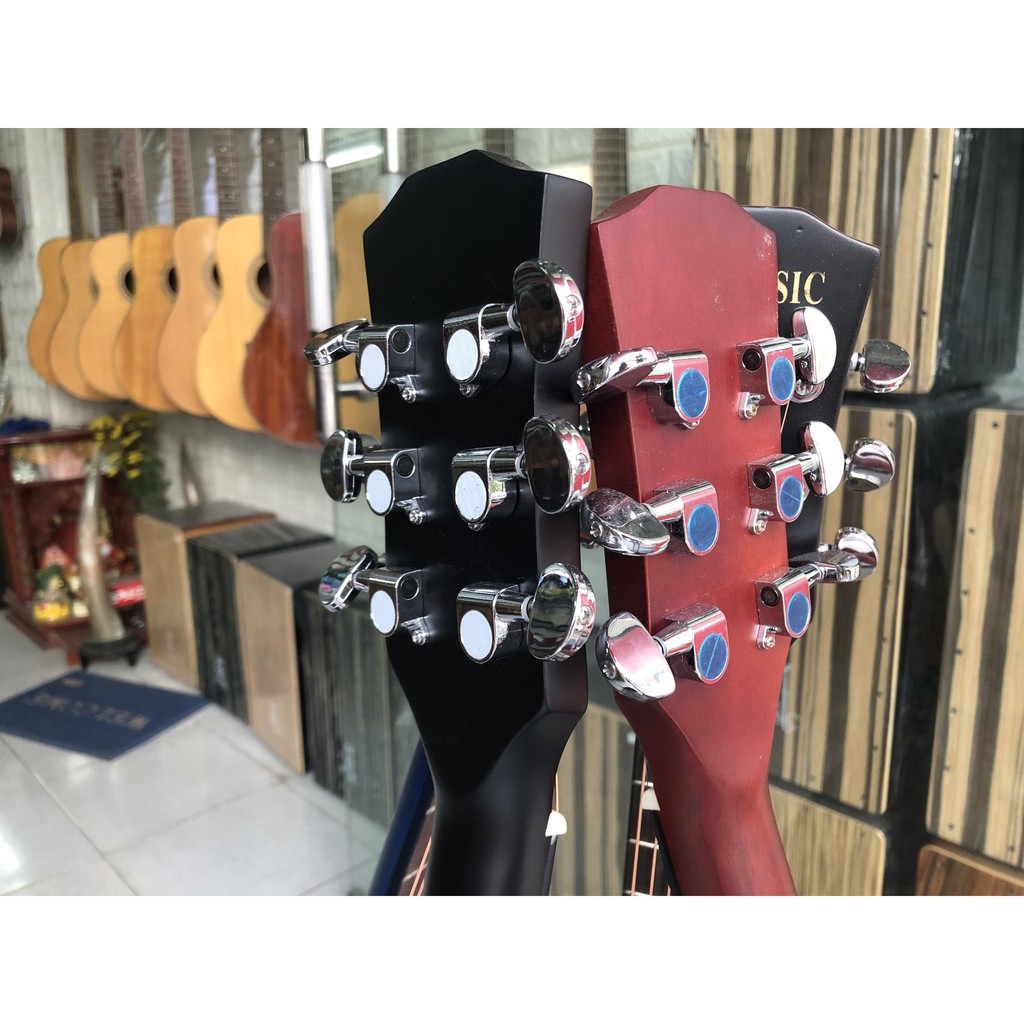 [Tặng kèm phụ kiện] Đàn guitar acoustic HT music giá rẻ sinh viên màu đen