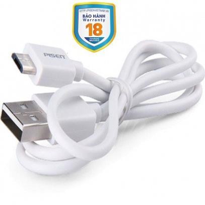 Cáp Pisen Micro USB 800mm New - HÀNG CHÍNH HÃNG