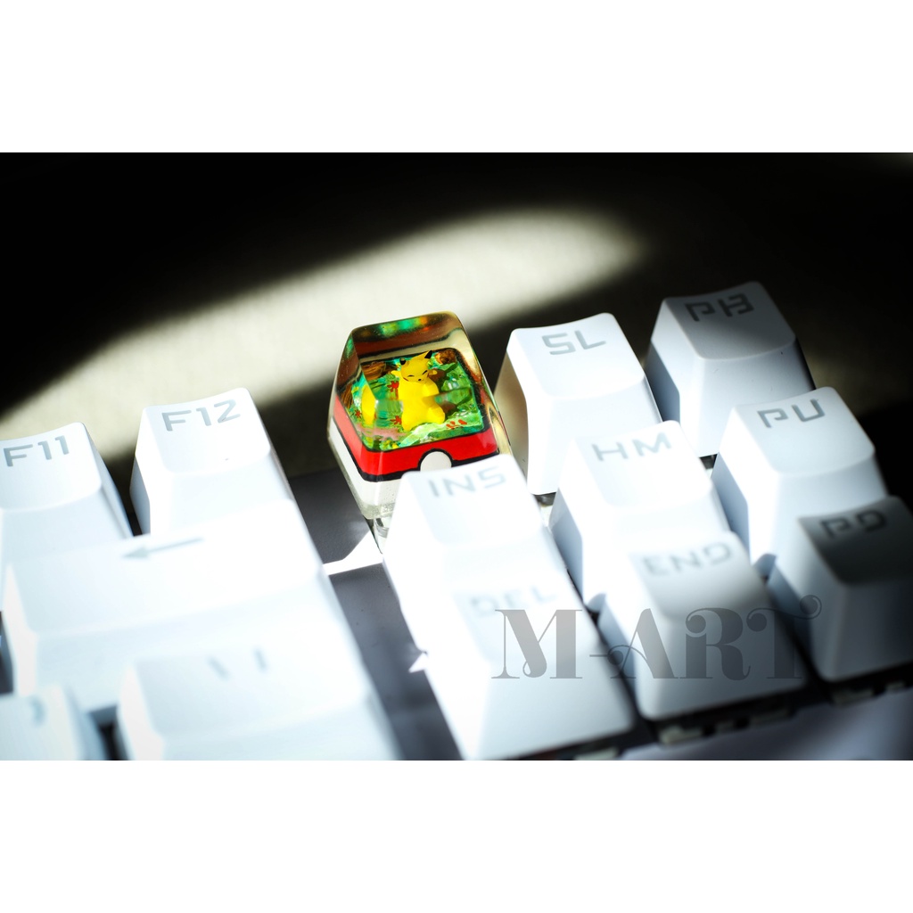Nút bàn phím cơ resin Pokemon Pikachu siêu dễ thương - Pikachu Pokemon Keycaps