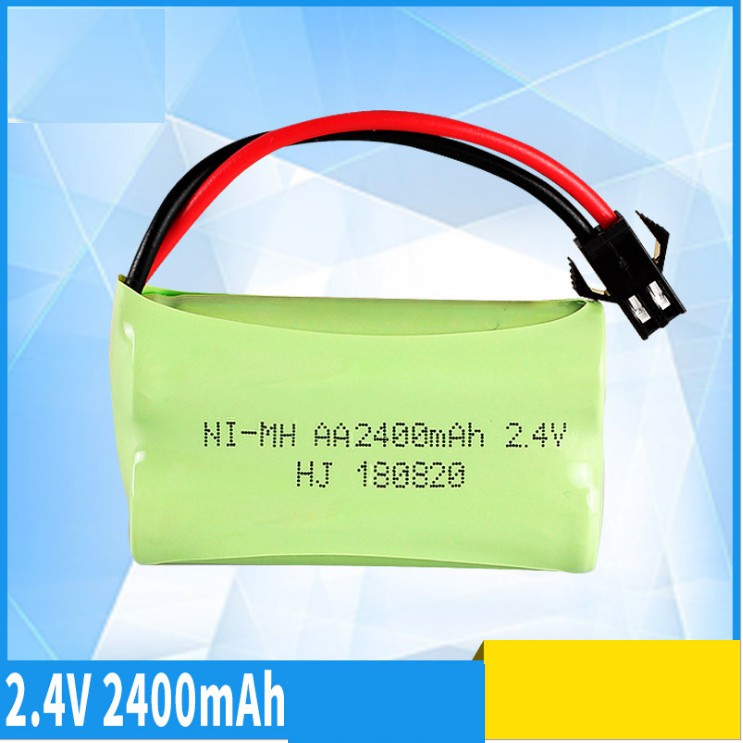 Pin sạc 2.4v dung lượng cao 2400mah dùng cho xe mô hình ô tô xe tải điều khiển từ xa đồ chơi trẻ em