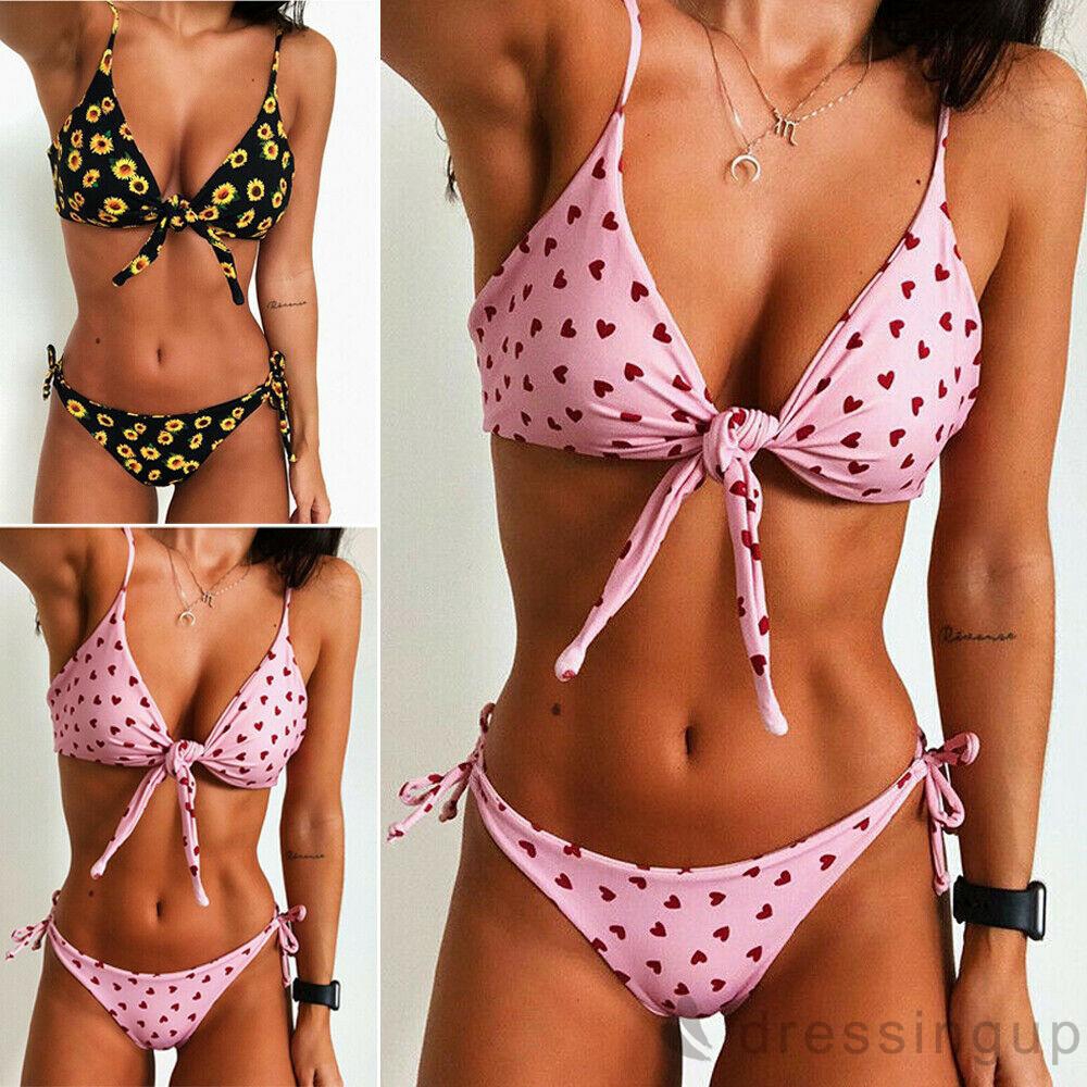 Bikini In Hoa Phối Dây Có Đệm Mút | BigBuy360 - bigbuy360.vn