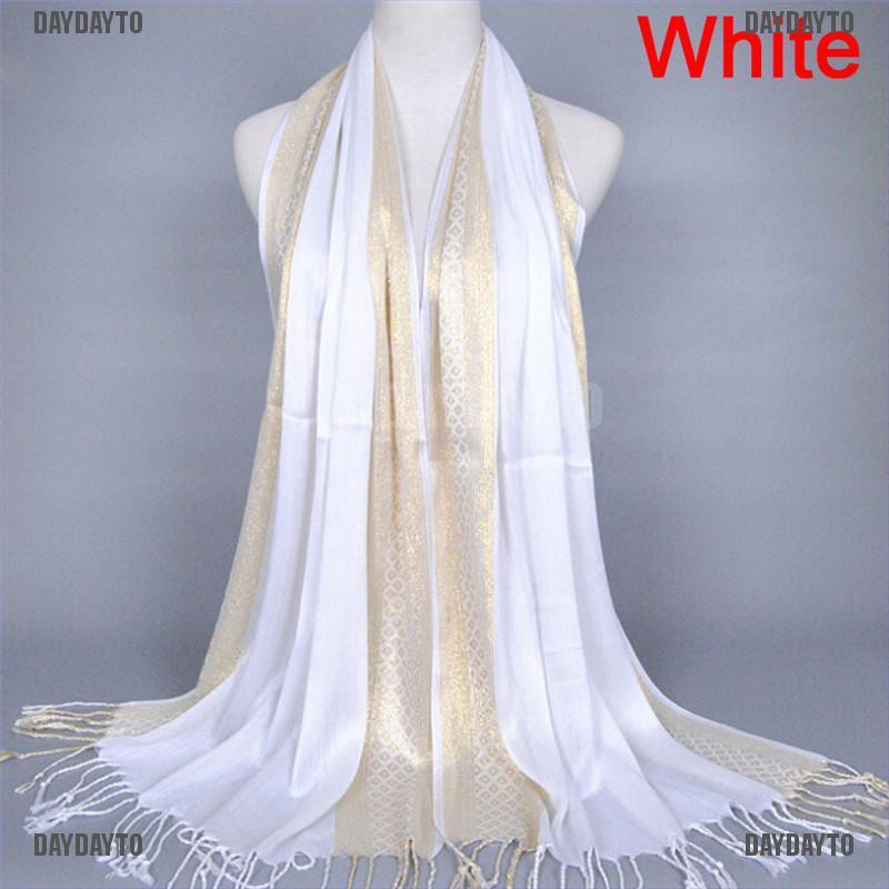 Daydayto S Khăn Choàng Cotton Pashmina Dài Tua Rua Thời Trang