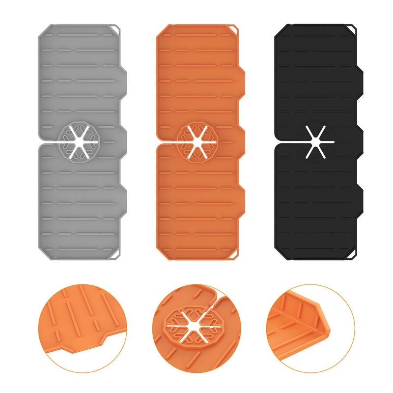 Thảm Silicone Gắn Vòi Nước Bồn Rửa Chén Chống Văng Nước Tiện Dụng