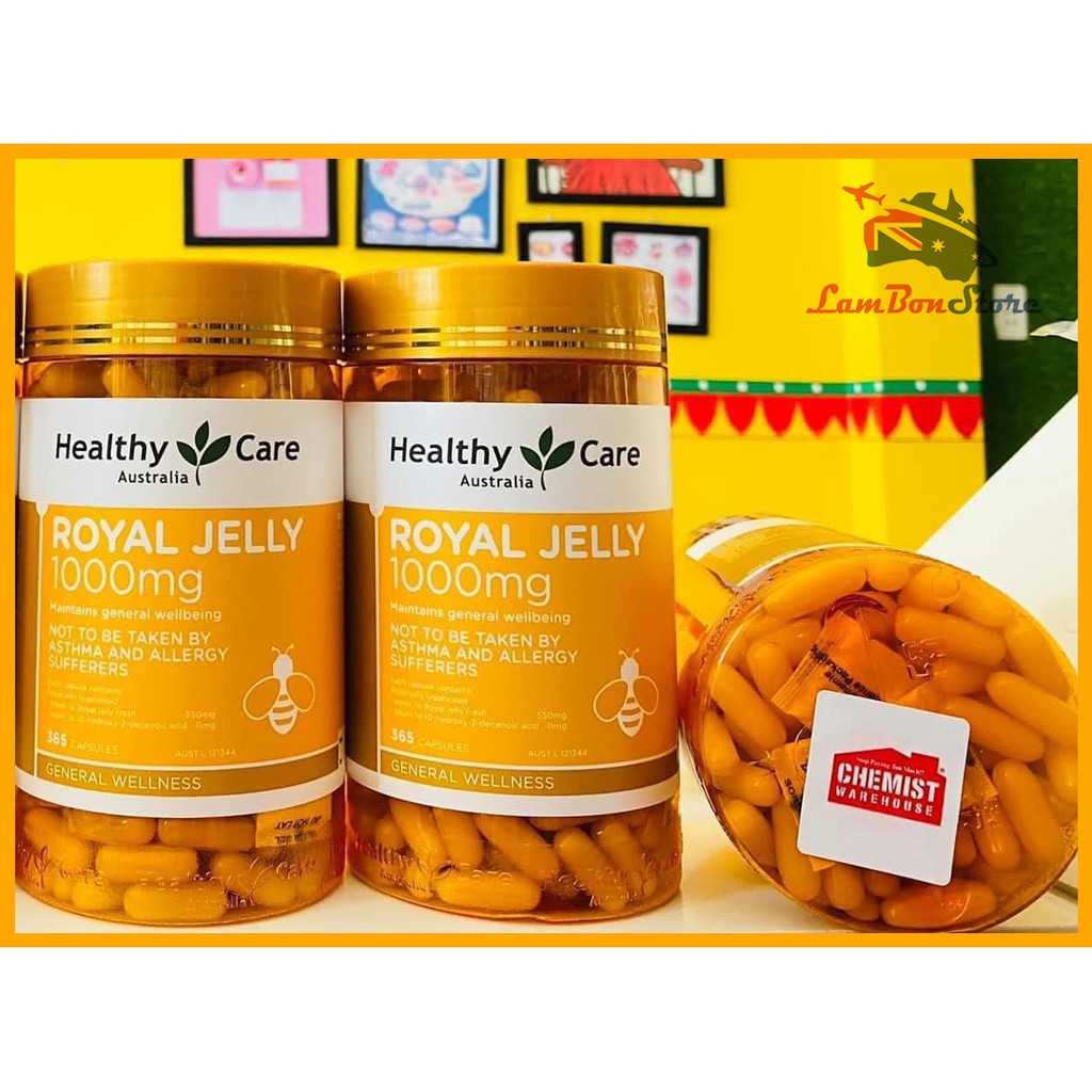 [Tem CHEMIST] Sữa Ong Chúa Healthy Care Royal Jelly 1000MG 365 viên - Xuất xứ Úc | BigBuy360 - bigbuy360.vn