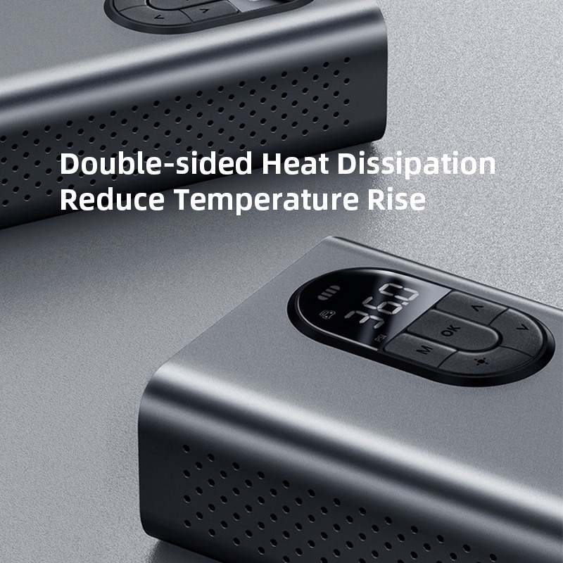 Máy bơm lốp xe hơi Baseus Energy Source Inflator Wireless Intelligent Air Pump (Pin sạc 2500 mAh, theo dõi áp suất, 5-15