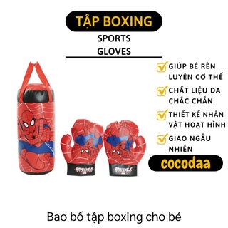 Đồ Chơi Boxing - Bao Bố, Găng Tay Đâm Bốc Họa Tiết Hoạt Hình Cho Bé Tập Thể Dục 4584 [FREESHIP]