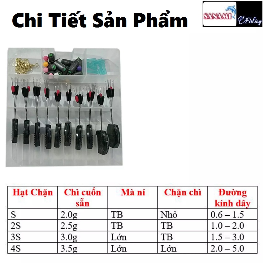 Hộp Phụ kiện Câu Cá Làm Dây Trục Câu Đài PKR-11 -Sanami Fishing Store