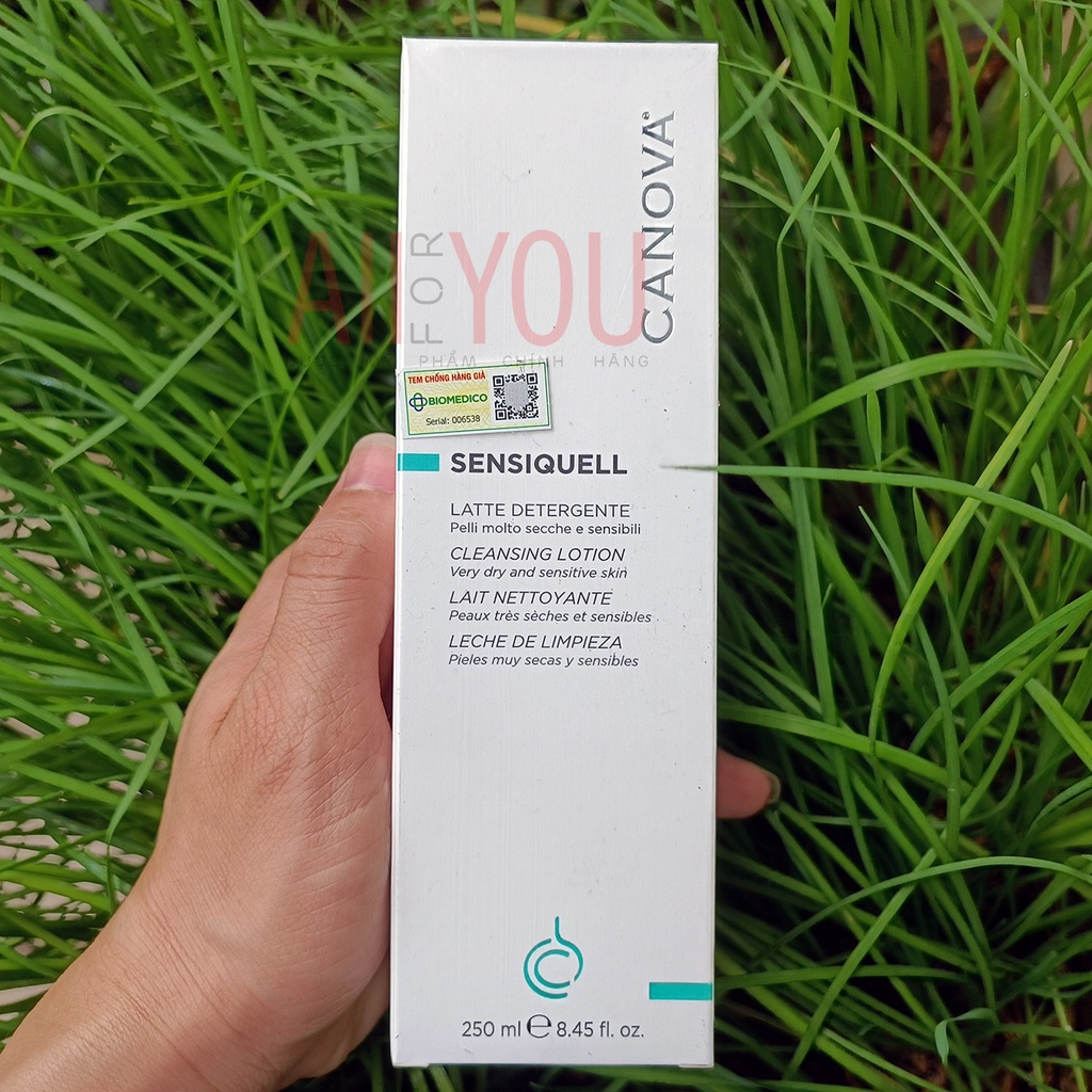 CANOVA Sensiquell Cleansing Lotion 250mL - Sữa Tẩy Trang Cho Da Nhạy Cảm.