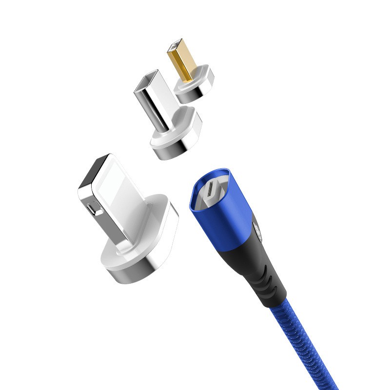 Cáp sạc nam châm ⚜️FREESHIP⚜️ Dây sạc nam châm sạc nhanh QC 3.0, truyền dữ liệu