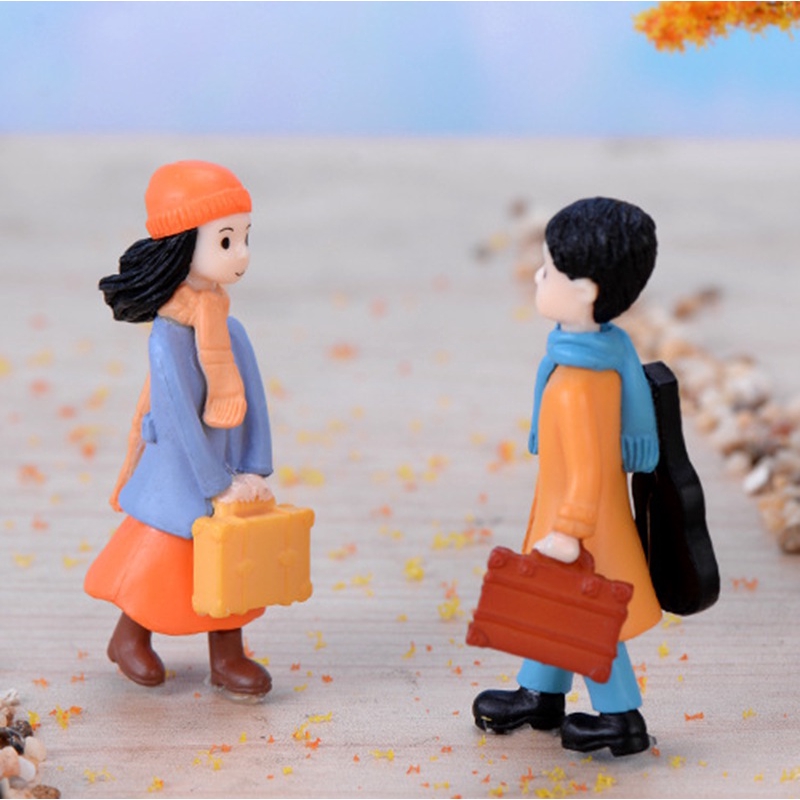 Set 2 Mô Hình Cặp Đôi Trang Trí Sân Vườn