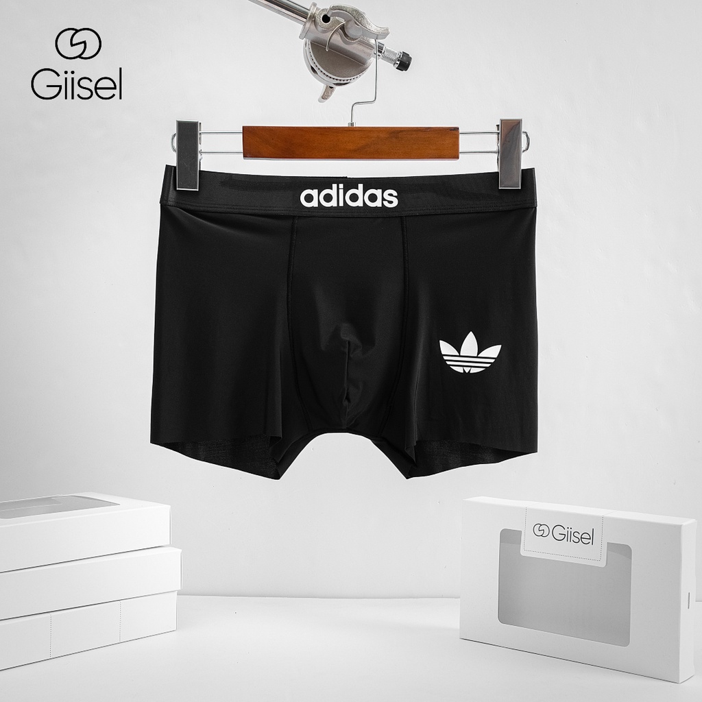 Quần lót nam - DÁNG SỊP ĐÙI BOXER - chất liệu thun lạnh - logo dán DO2
