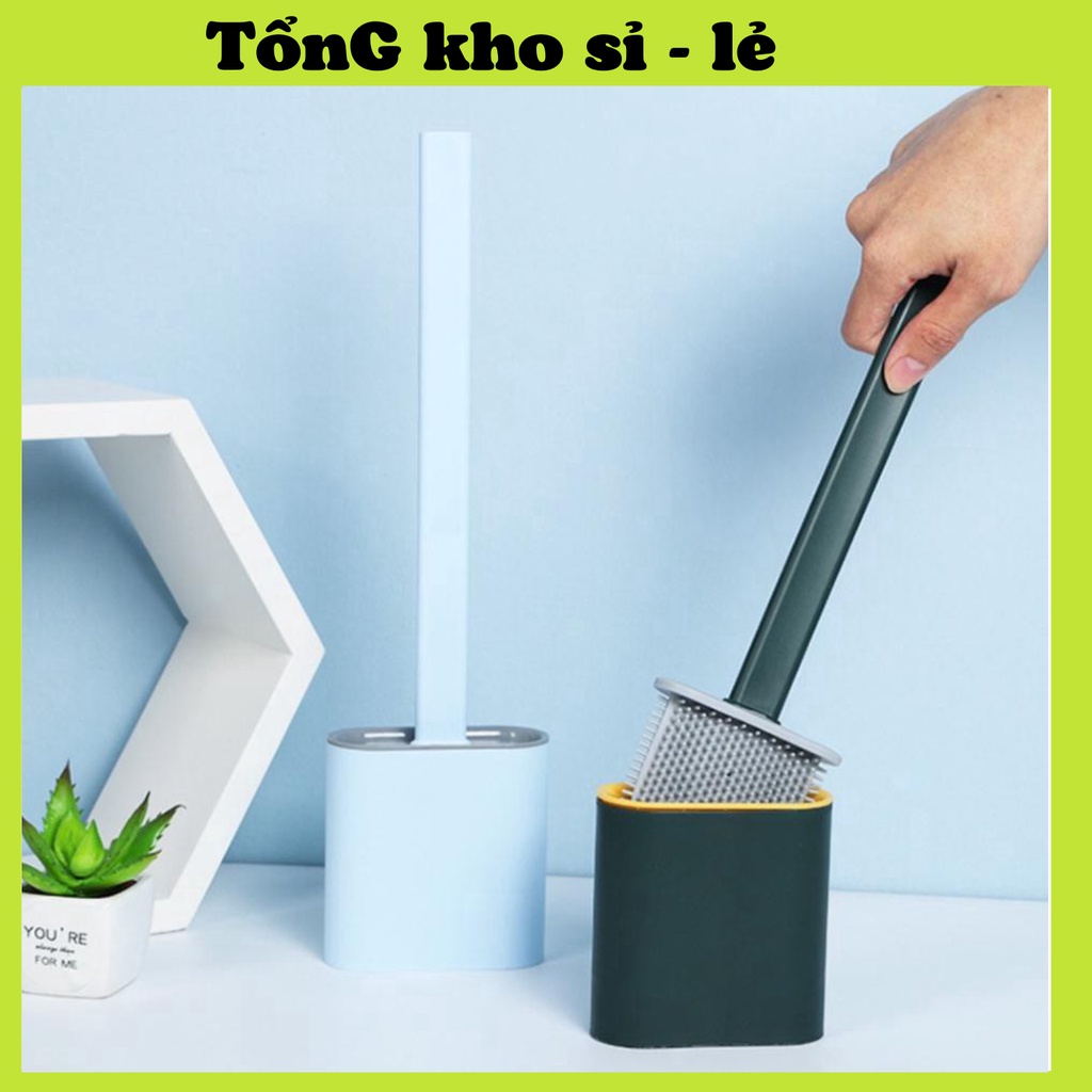 CHỔI CỌ TOA LÉT KÈM HỘP ĐỰNG MẪU MỚI VỚI ĐẦU CỌ BẰNG SILICON MỀM KHÔNG LÀM XƯỚC MEN BỒN CẦU 88185 TỔNG KHO SỈ