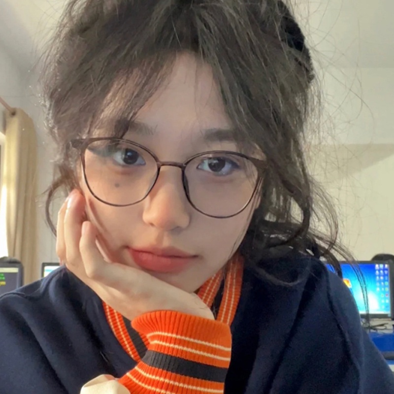 (KIQI-FASHION) COD Mắt Kính Chống Bức Xạ Phong Cách Hàn Quốc Thời Trang Cho Nữ