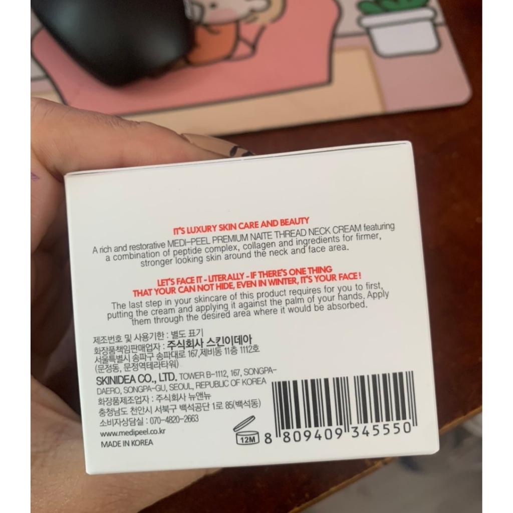 Kem Dưỡng Da Vùng Cổ Medi-Peel Premium Naite Thread Neck Cream 100ml