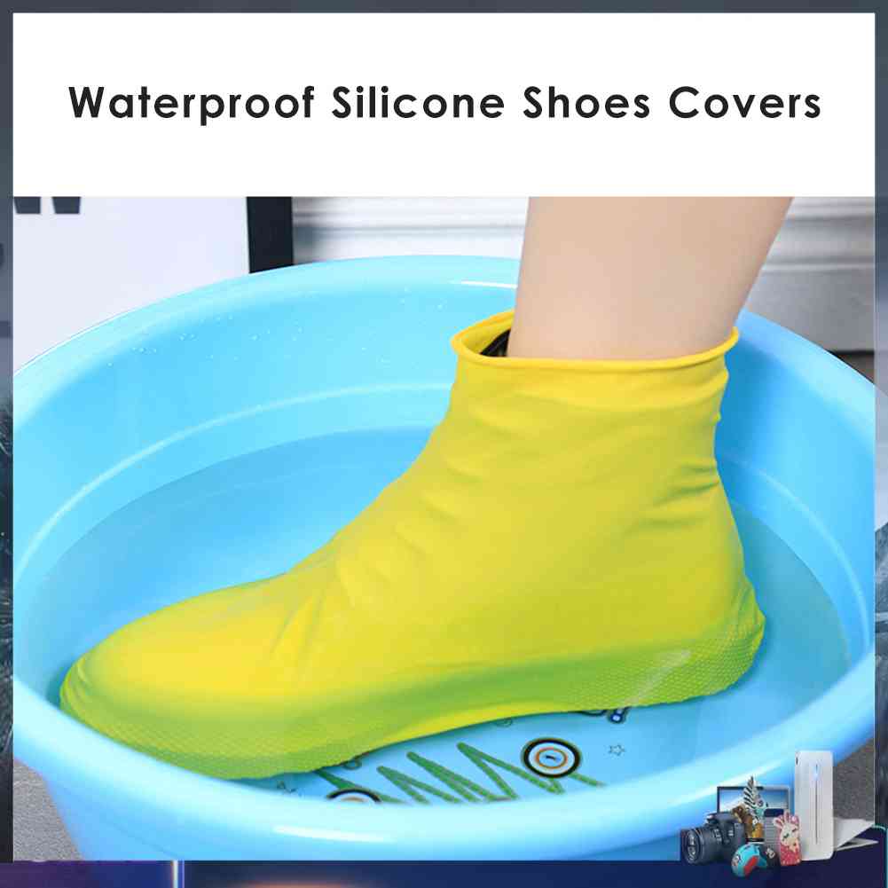 Vỏ Bọc Giày Đi Mưa Bằng Cao Su Silicone Dày Dặn Chống Trượt / Thấm Nước / Mài Mòn