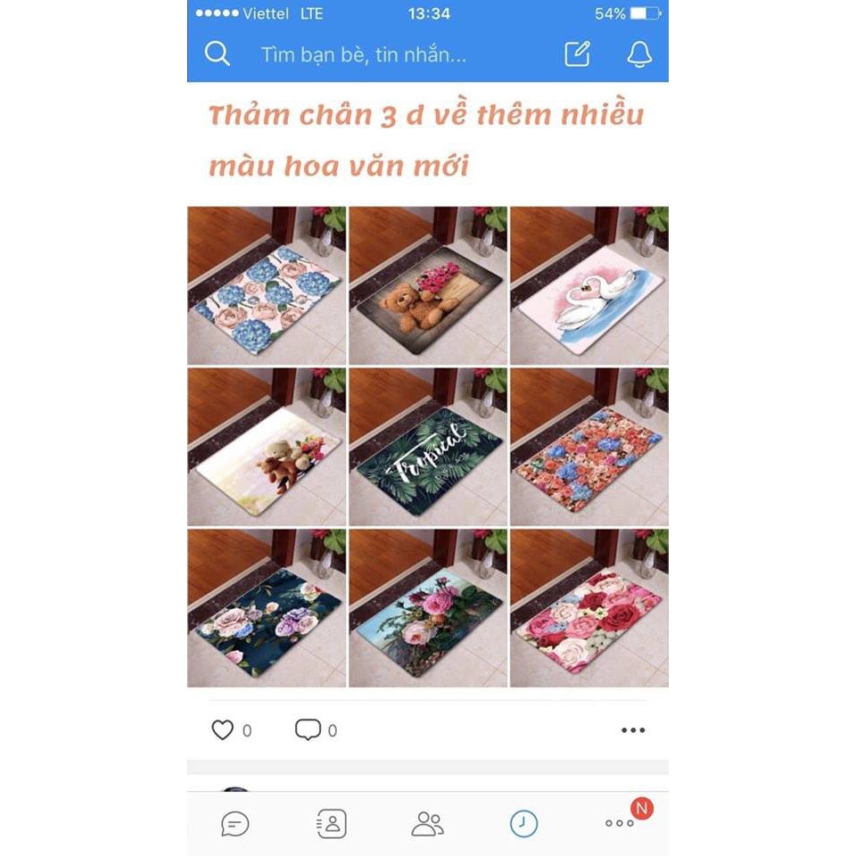 Thảm Lau Chân 3D Siêu Thấm