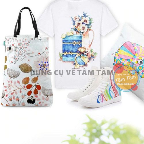 [ TÂM TÂM ]-Bộ Bút Vẽ Vải Không Phai Màu Marvy 560 bộ 6 cây và bộ 12 cây-
