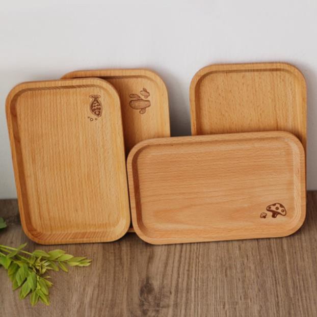 Khay gỗ chữ nhật 20x13cm (M0103)