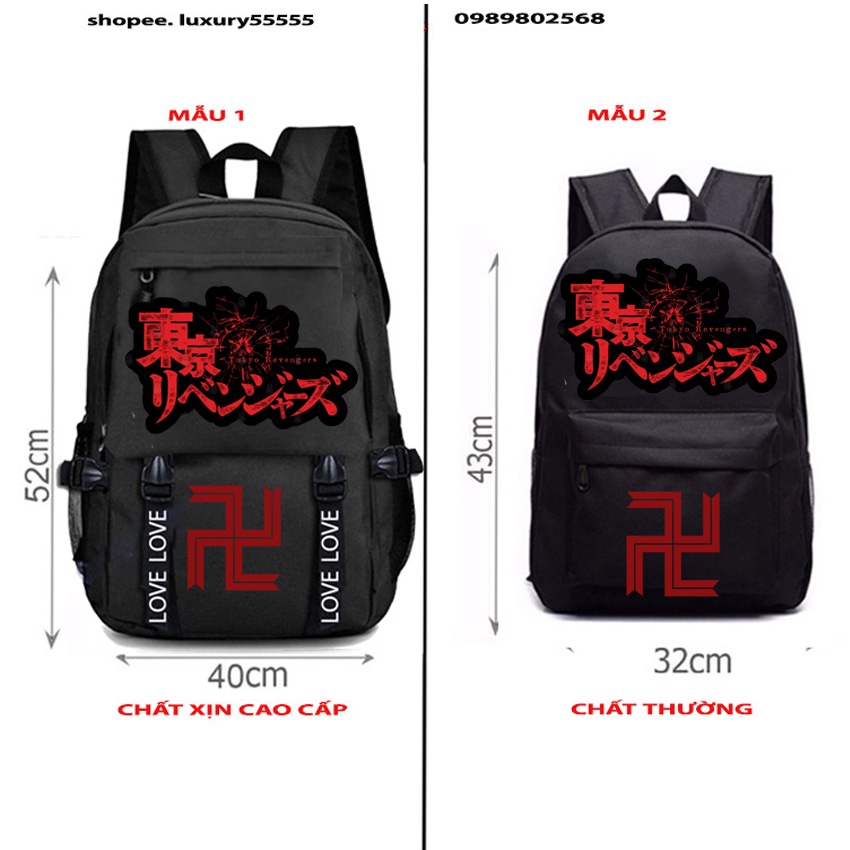 Balo Đi Học logo Revengers Tokyo Anime