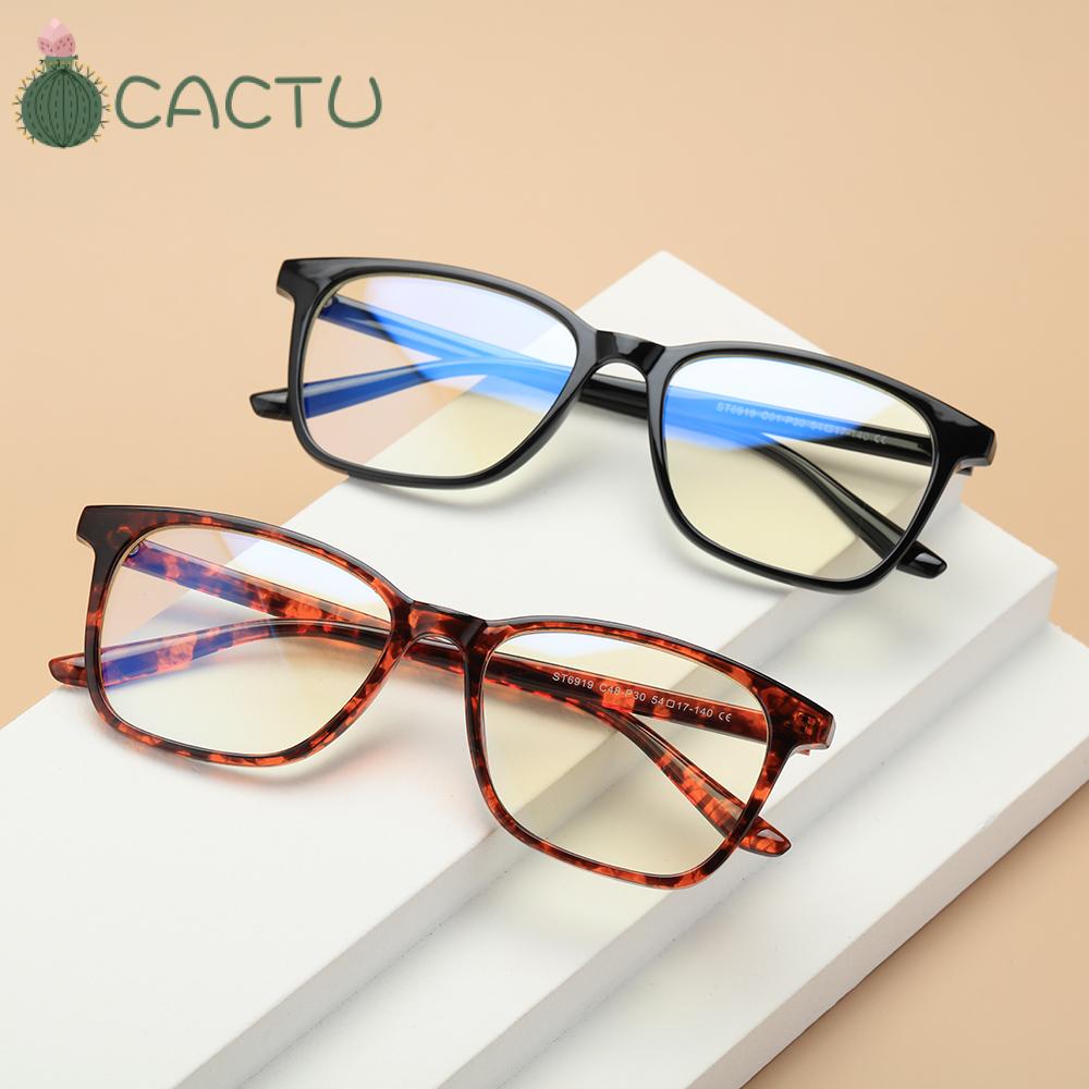 🌵CACTU🌵 Vision Care Blue Light Blocking Cut UV400 Unisex Glasses Computer Glasses Lightweight Retro Frame with Spring Hinges Nerd Reading...