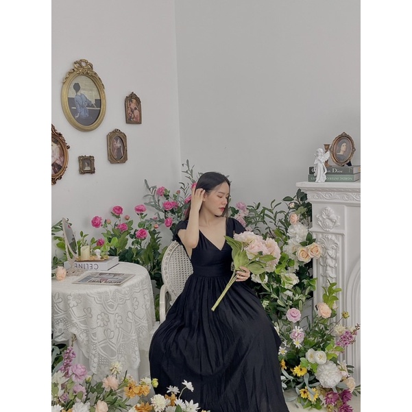 KT49 - ĐẦM MAXI TAY TIÊN LƯNG U