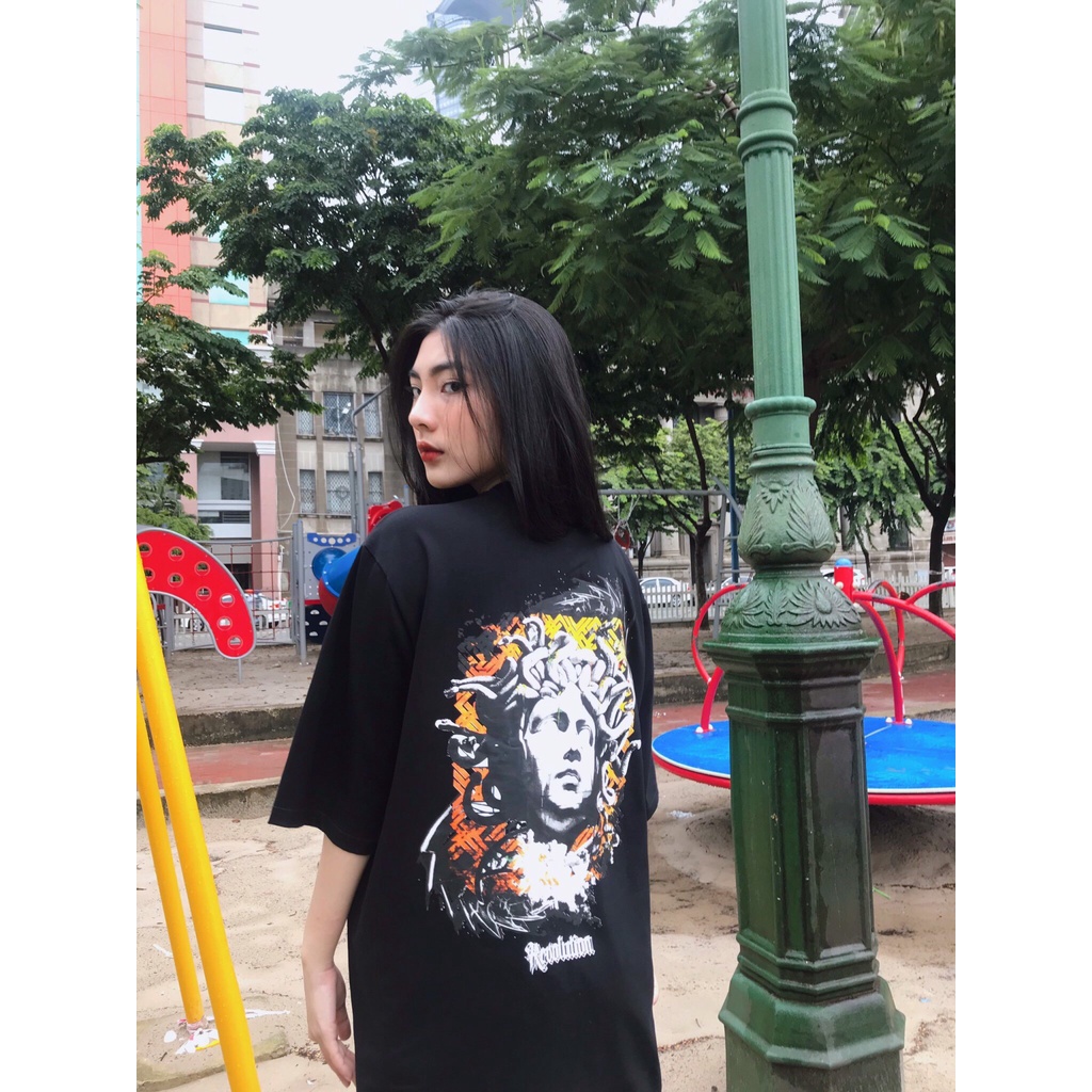 Áo Thun unisex nam nữ trơn Local Brand Revolution Fallen Angel cotton form rộng oversize nhiều màu phong cách Ulzzang